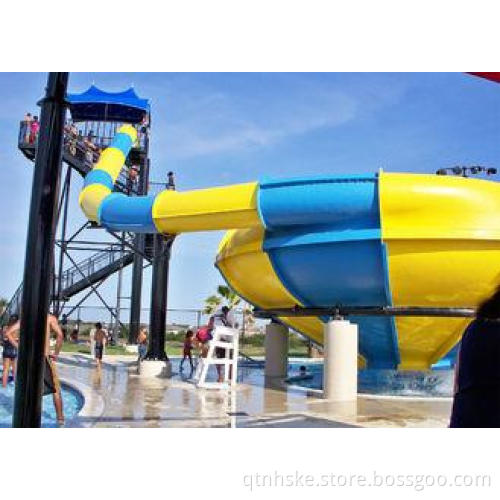 Fiberglass Adult High Speed Water Slide , Huge Hole Water P